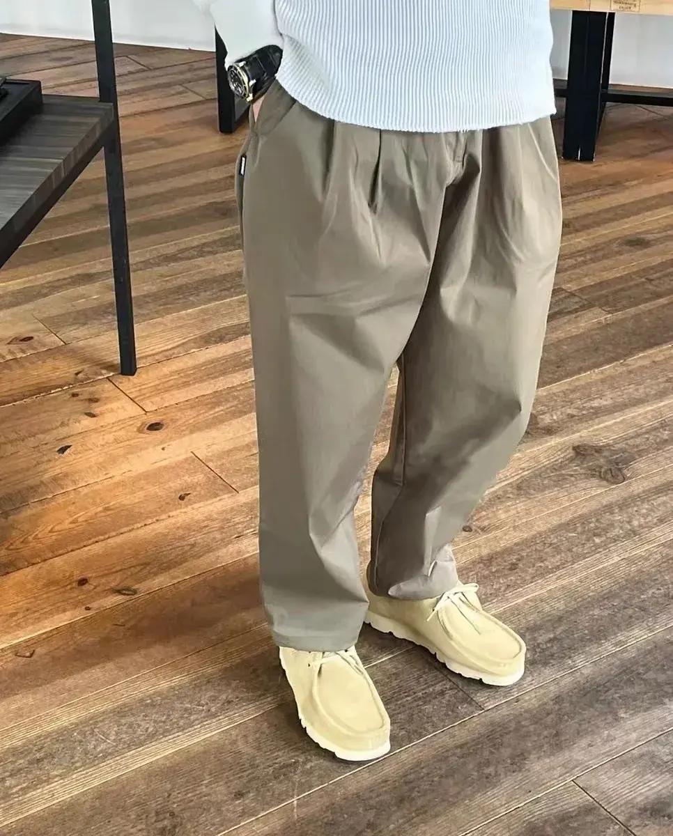 NEIGHBORHOOD 24SS 日系百搭 雙摺印錐形九分褲休閒褲長褲 NBHD