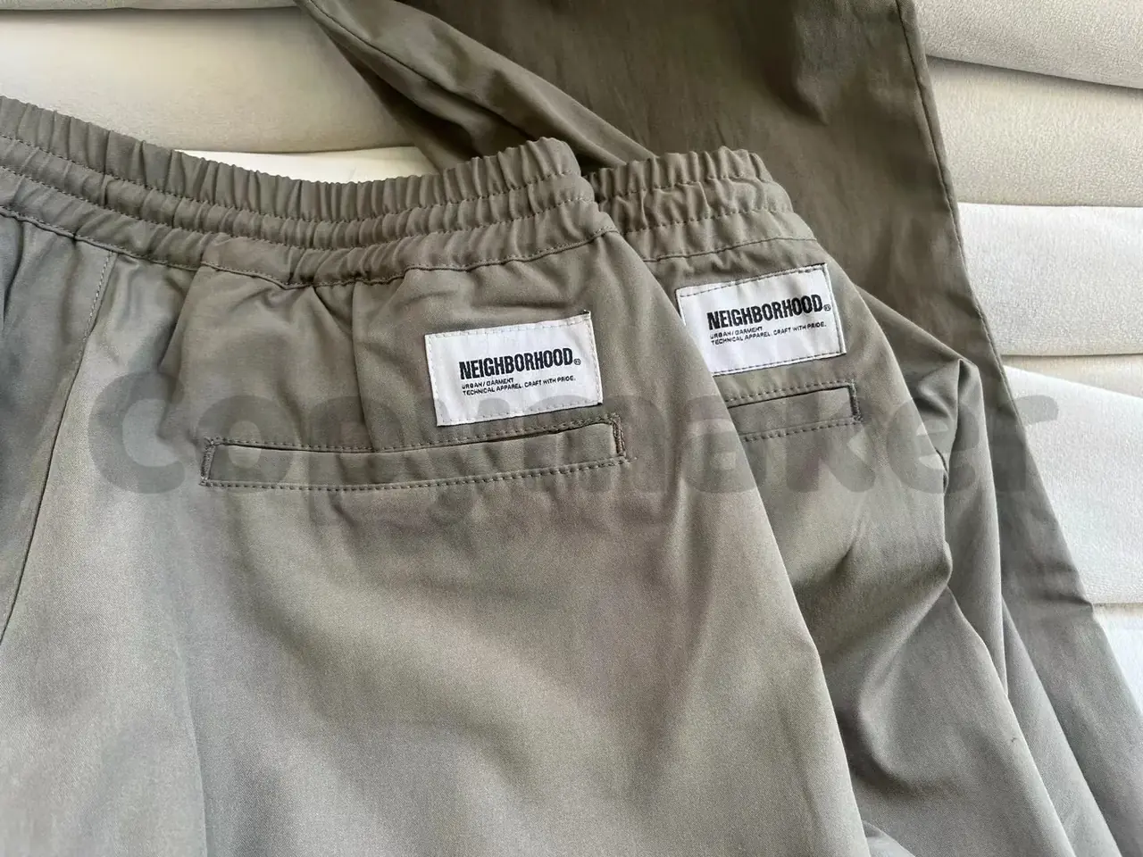 NEIGHBORHOOD 24SS 日系百搭 雙摺印錐形九分褲休閒褲長褲 NBHD