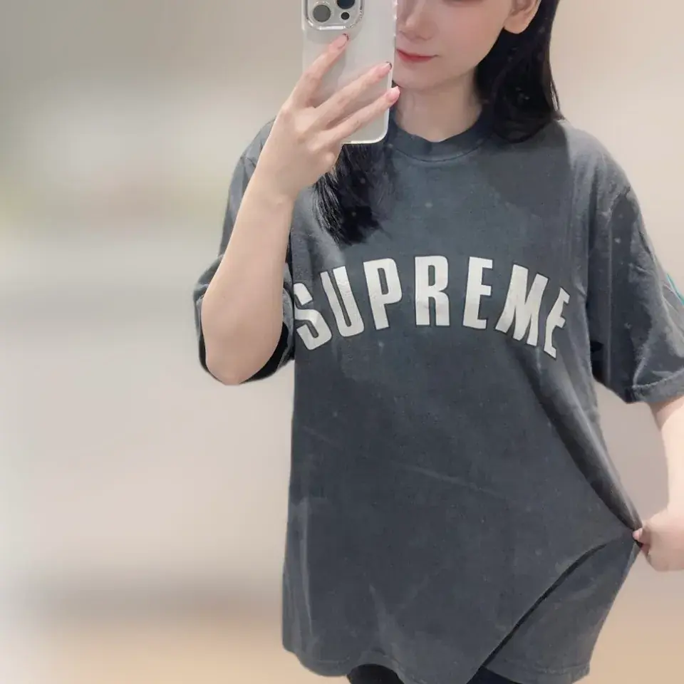 Sup 24SS Cracked Arc S/S Top 水洗做舊 圓領短袖T恤