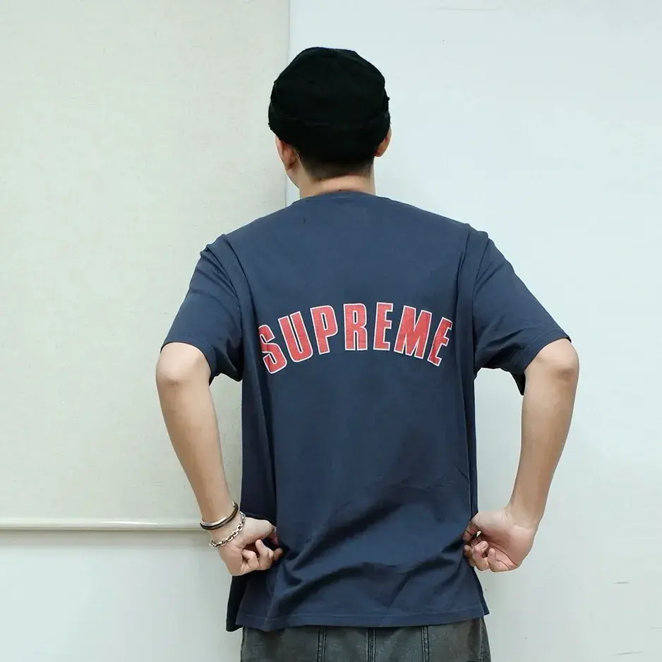 Sup 24SS Cracked Arc S/S Top 水洗做舊 圓領短袖T恤