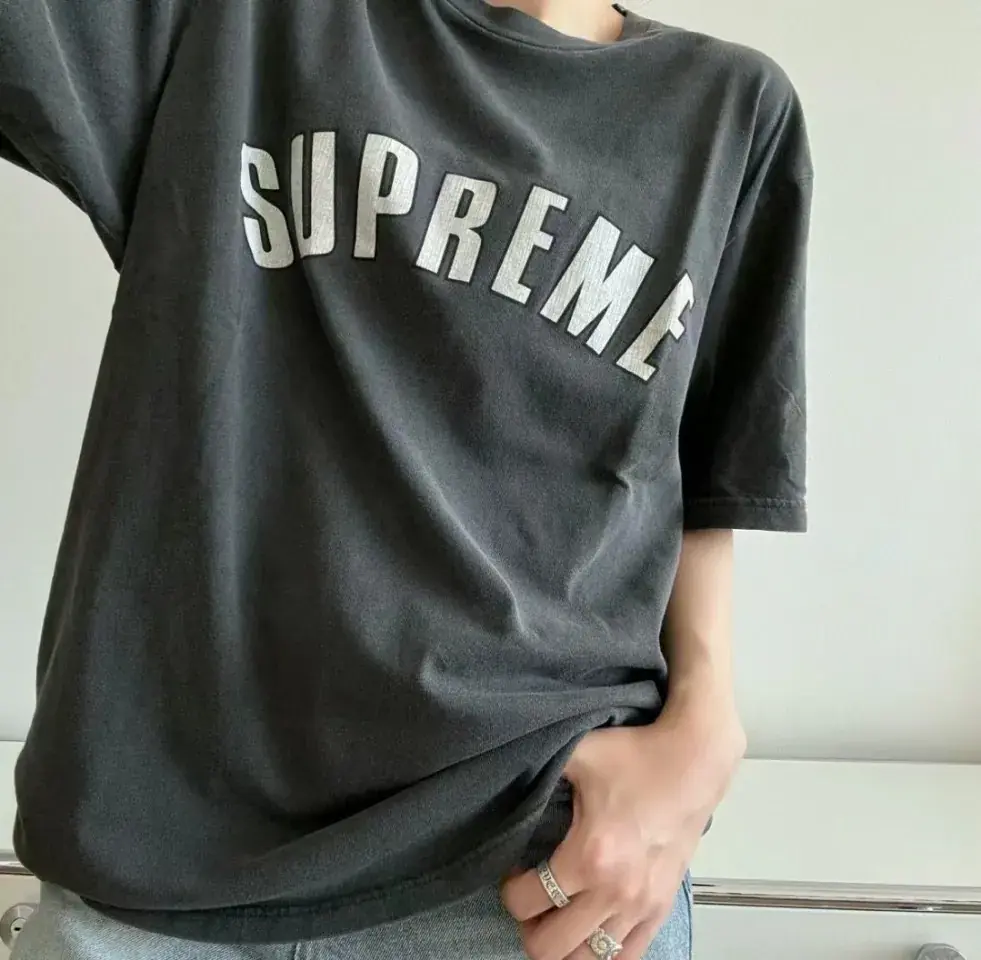 Sup 24SS Cracked Arc S/S Top 水洗做舊 圓領短袖T恤