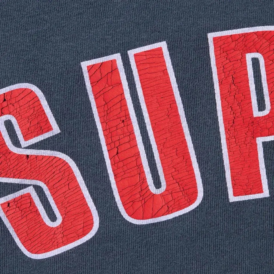 Sup 24SS Cracked Arc S/S Top 水洗做舊 圓領短袖T恤