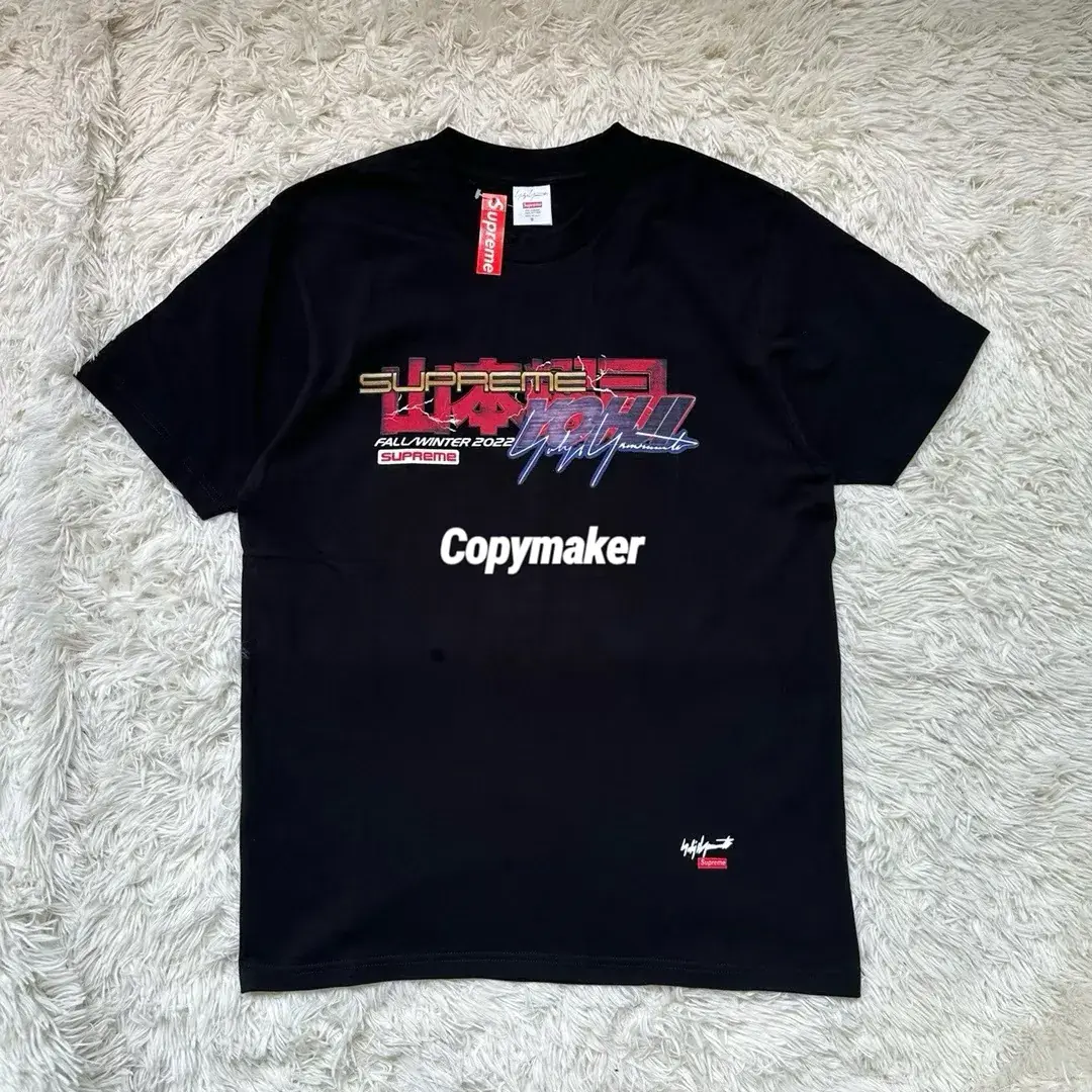 【預售】Sup x Yohji Yamamoto 22FW week4 聯名 山本耀司 美式潮流字母 短袖T恤 黑/白