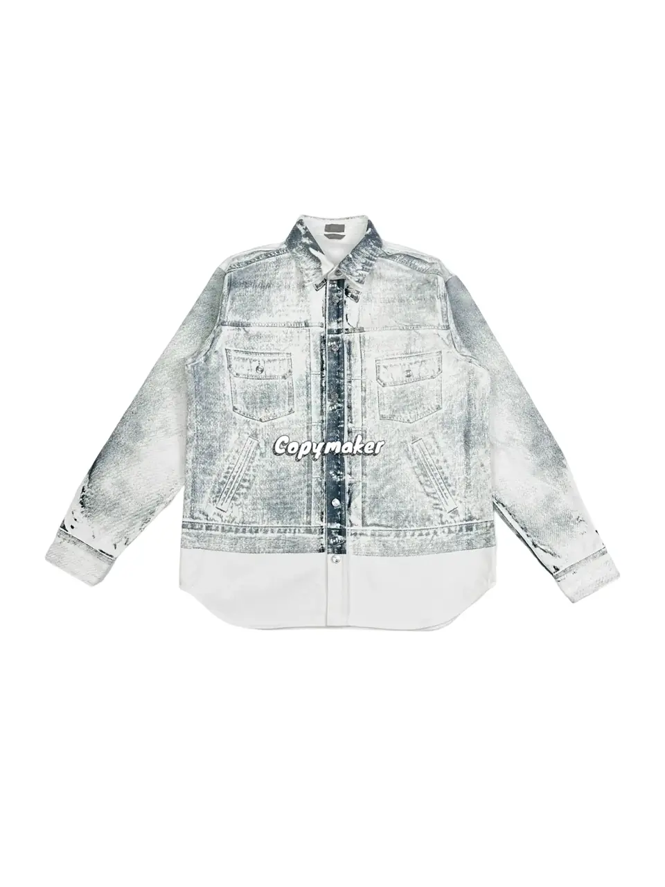 D1OR 24SS MKII-Effect Overshirt 3D素描 水洗做舊 牛仔襯衫夾克外套