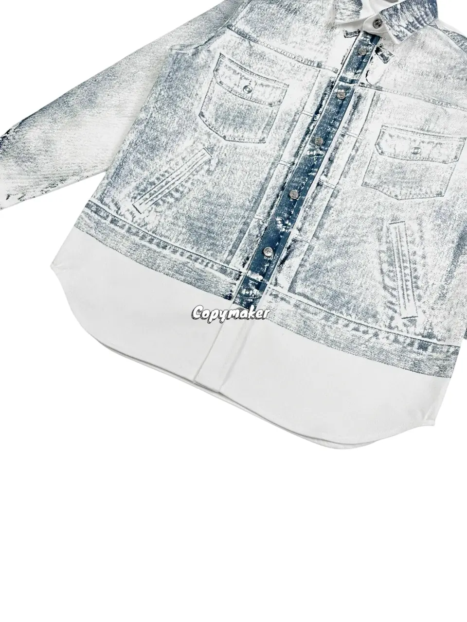 D1OR 24SS MKII-Effect Overshirt 3D素描 水洗做舊 牛仔襯衫夾克外套