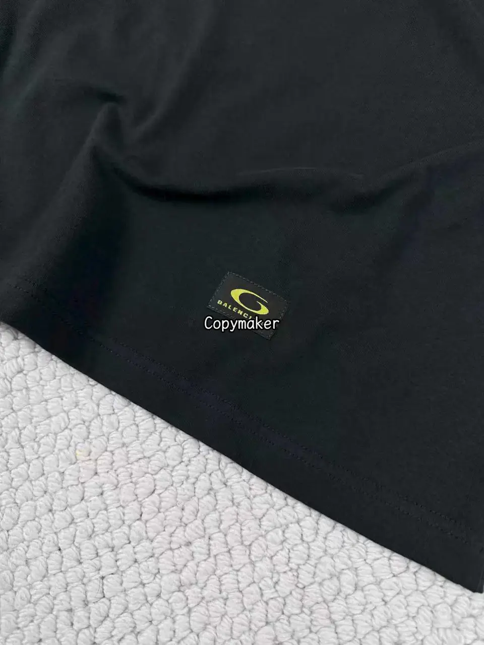 【現貨】巴黎 BLC 25SS PRINTED LABEL T-SHIRT 尺寸標籤貼紙 短袖T恤 黑色