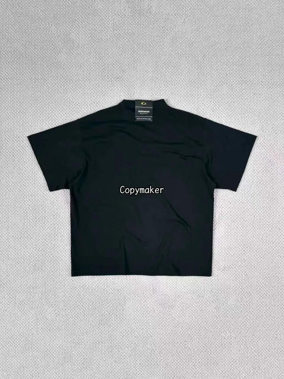 【現貨】巴黎 BLC 25SS PRINTED LABEL T-SHIRT 尺寸標籤貼紙 短袖T恤 黑色