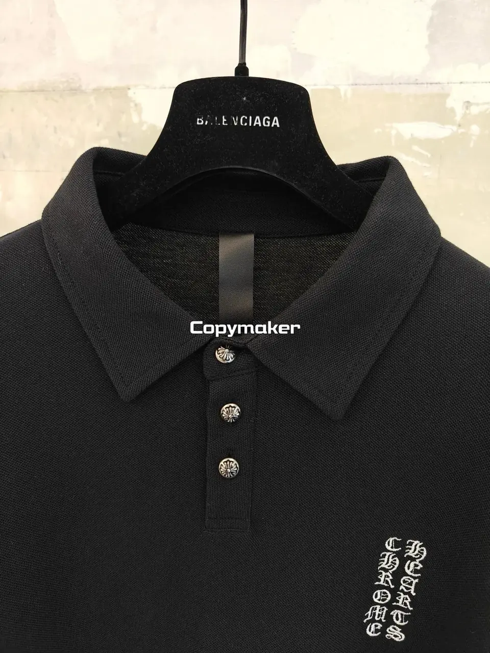 【現貨】Chrome Hearts 25SS 日本限定 梵文刺繡 銀扣 POLO衫短袖T恤 CH克羅心