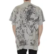 巴黎 BLC 23SS SKATER T-SHIRT  秀款 曼聯 水洗塗鴉作舊破壞 毛巾刺繡 短袖T恤