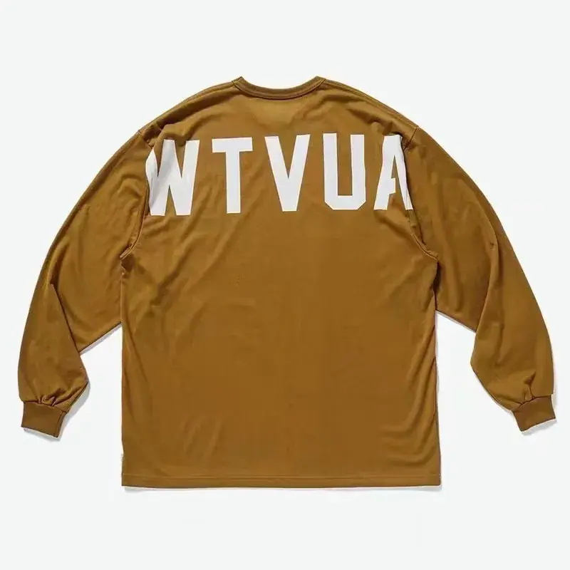 WTAPS 22AW STENCIL WTVUA 後背字母 刺繡印花 長袖T恤 寬鬆廓形