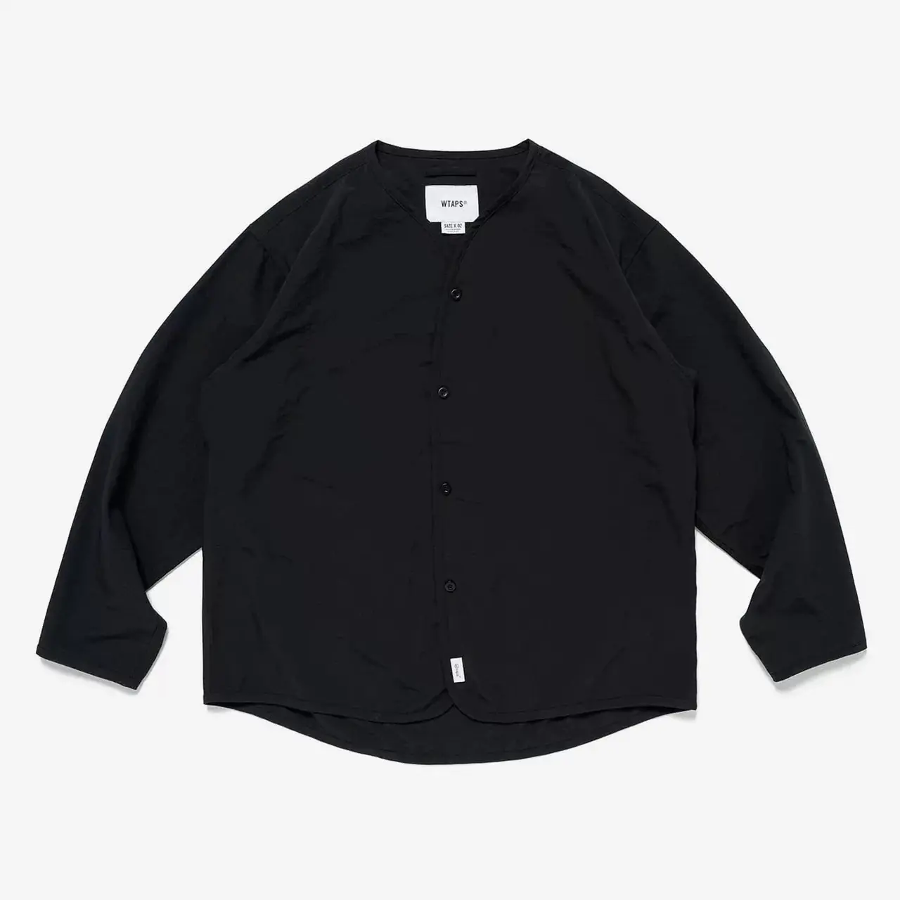 WTAPS 24SS SCOUT 02 LS POLY SPEC 無領長袖鈕扣襯衫薄夾克外套