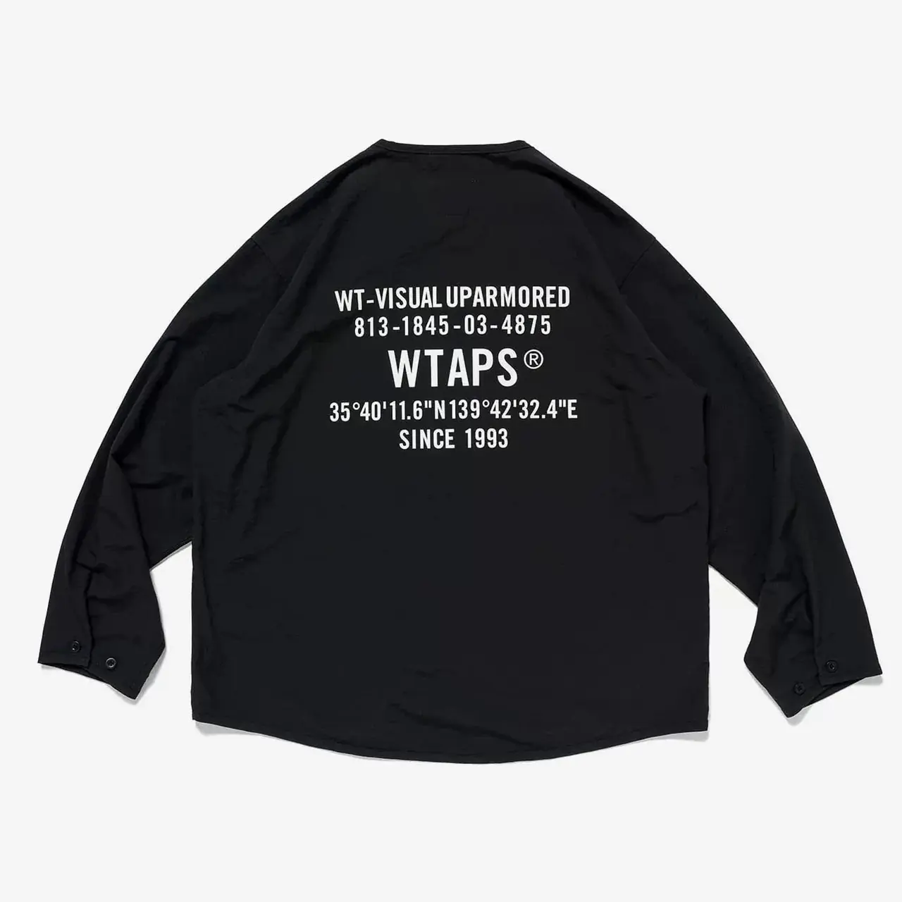 WTAPS 24SS SCOUT 02 LS POLY SPEC 無領長袖鈕扣襯衫薄夾克外套
