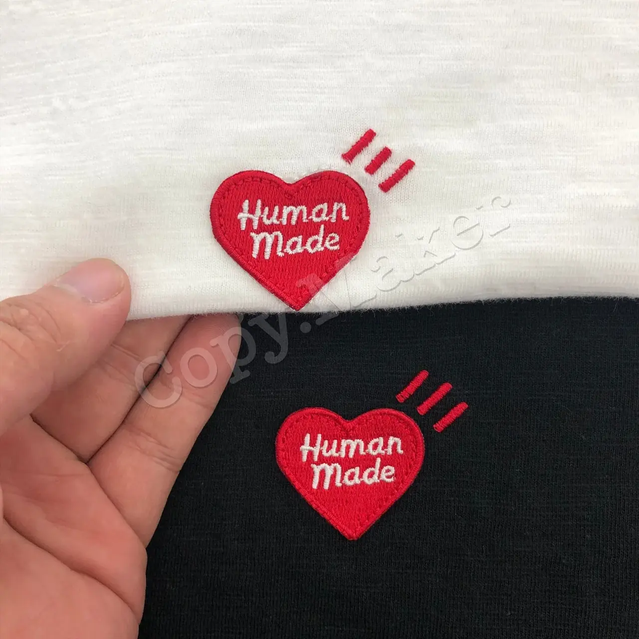 Human made 刺繡 愛心小logo 簡約 竹節棉 短袖 T恤