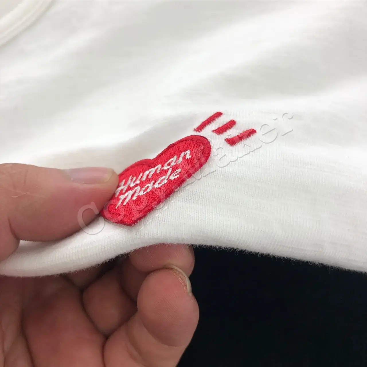 Human made 刺繡 愛心小logo 簡約 竹節棉 短袖 T恤
