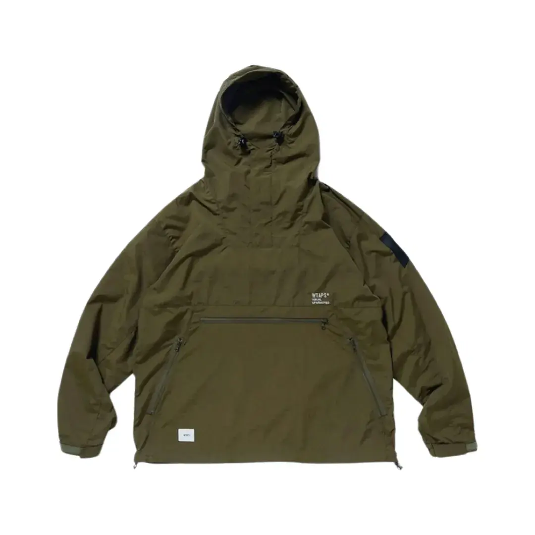 WTAPS 23AW SBS JACKET NYLONTUSSAH 軍事風格 連帽夾克風衣衝鋒衣
