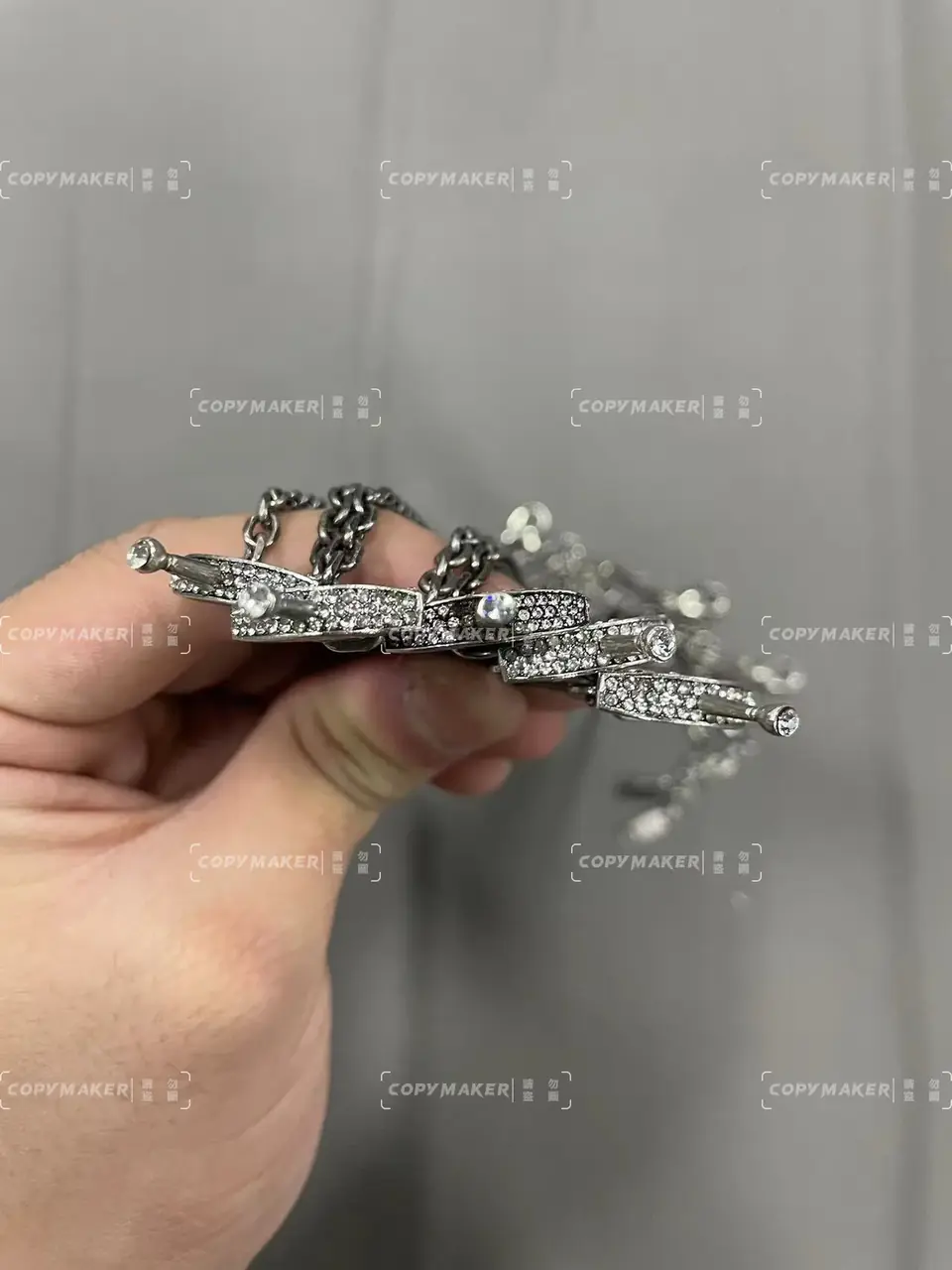 【現貨】巴黎 BLC 24SS Goth Sword Pendant Necklace 大寶劍項鍊吊墜 做舊銀色