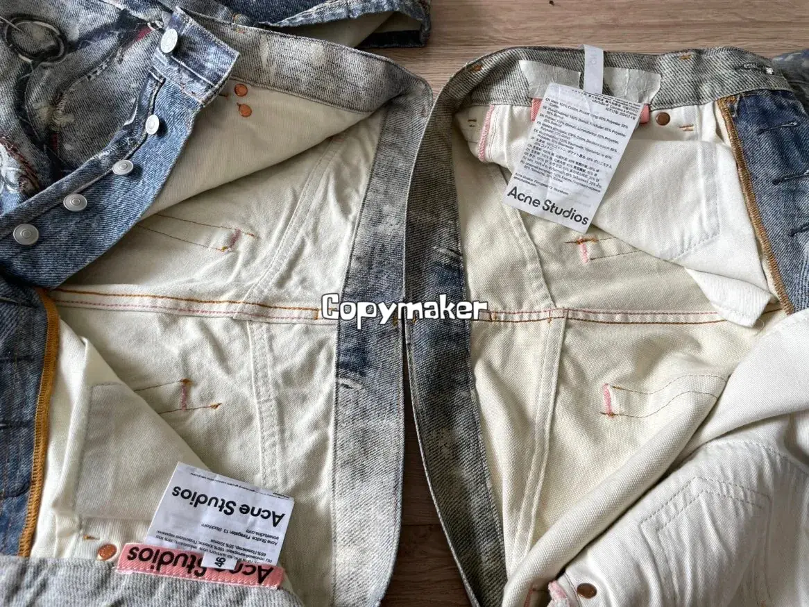 【現貨】Acne Studios 24SS 塗鴉滿版dirtyfit 噴墨baggy 3D印花 直筒牛仔褲長褲工裝褲 1981M