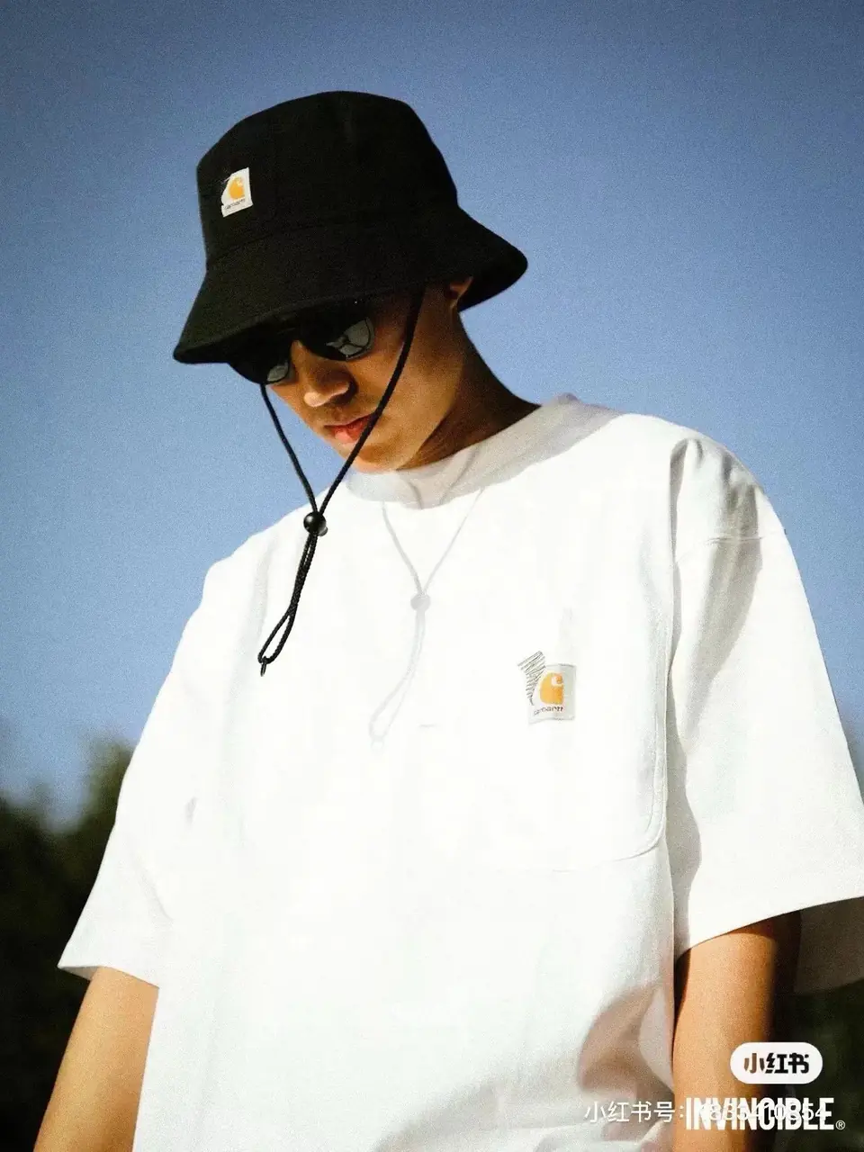 Carhartt WIP x INVINCIBLE 23SS 卡哈特 聯名 素色簡約口袋 短袖T恤 四色