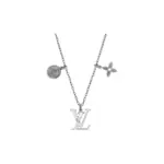 1V 20FW INITIALES 經典logo Monogram 白松石 項鍊 吊墜 M00317