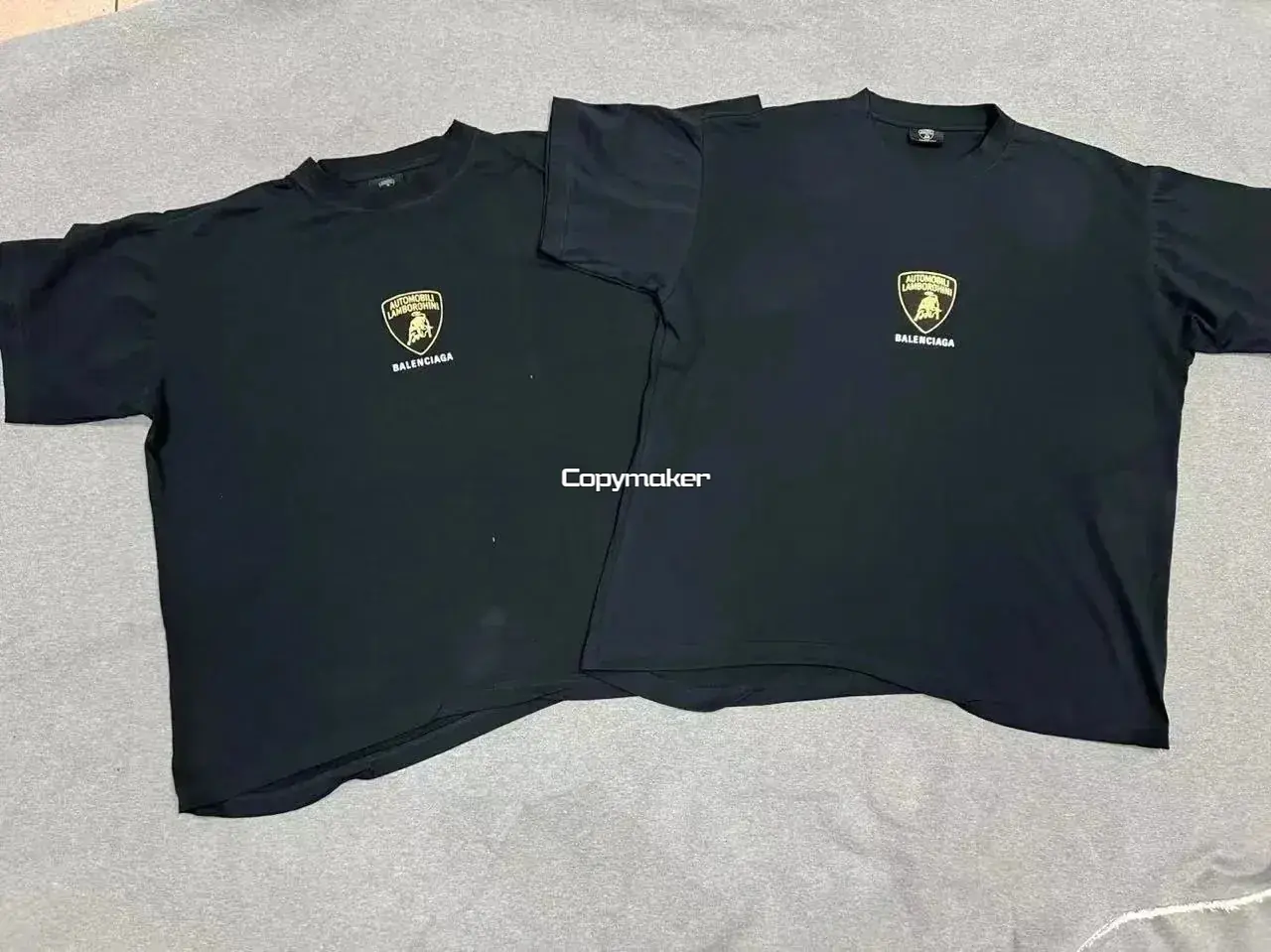 【現貨】BLC 25SS x Lamborghini 聯名 車標印花短袖T恤 黑色 Boxy版型