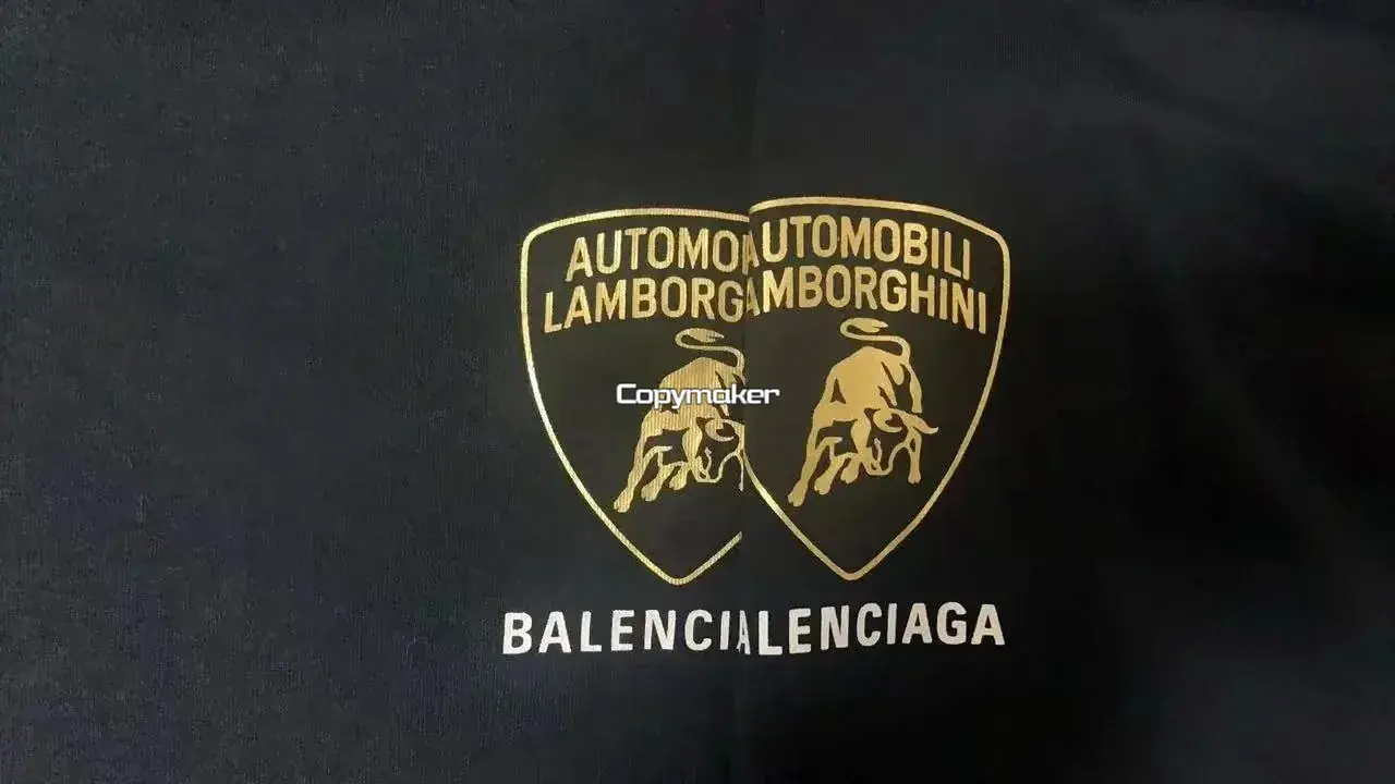 【現貨】BLC 25SS x Lamborghini 聯名 車標印花短袖T恤 黑色 Boxy版型