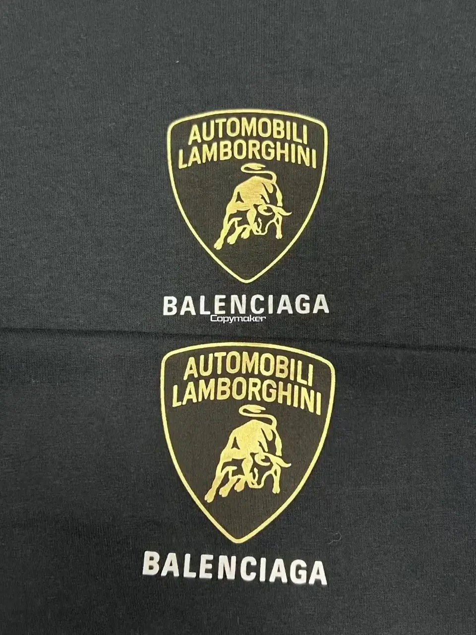 【現貨】BLC 25SS x Lamborghini 聯名 車標印花短袖T恤 黑色 Boxy版型