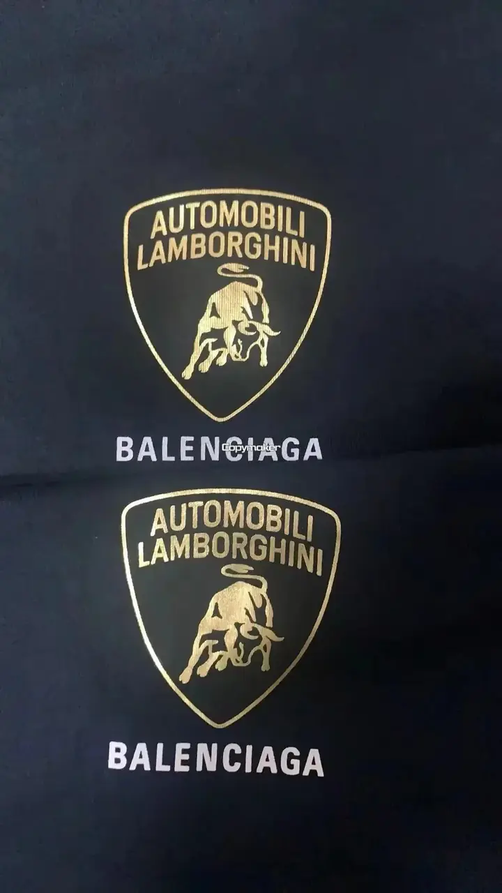 【現貨】BLC 25SS x Lamborghini 聯名 車標印花短袖T恤 黑色 Boxy版型