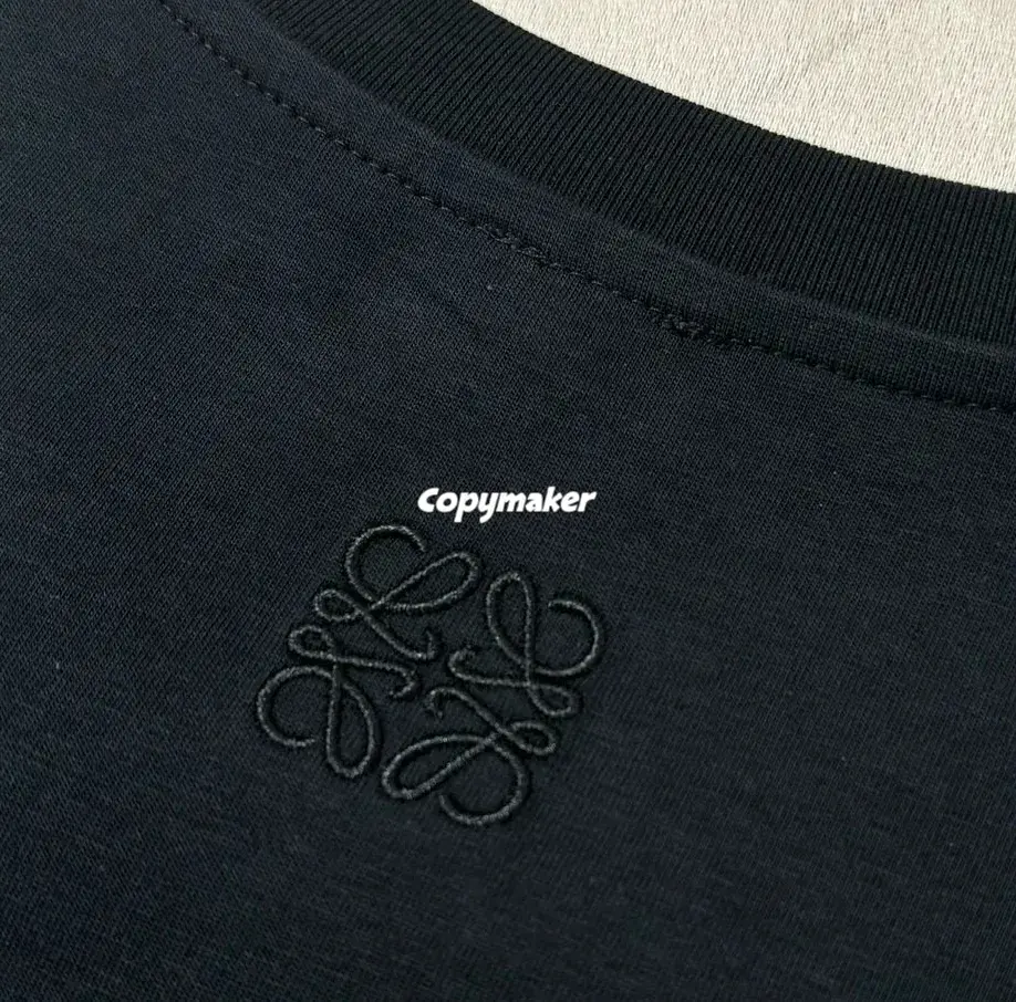 【現貨】【全套包裝】LOWE x Suna Fujita 25SS 聯名 兔子月兔滿月刺繡 短袖T恤 黑色