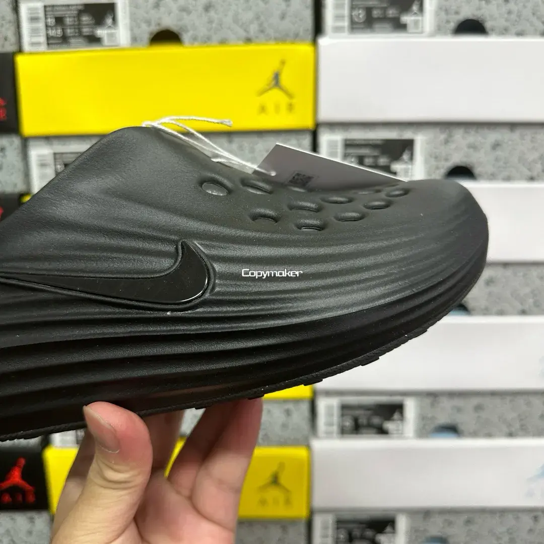 【618新品】NK ReactX Rejuven8 復古洞洞鞋懶人鞋拖鞋 全黑黑色 HV5060-001