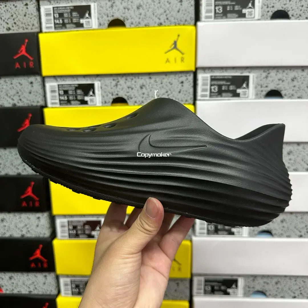 【618新品】NK ReactX Rejuven8 復古洞洞鞋懶人鞋拖鞋 全黑黑色 HV5060-001