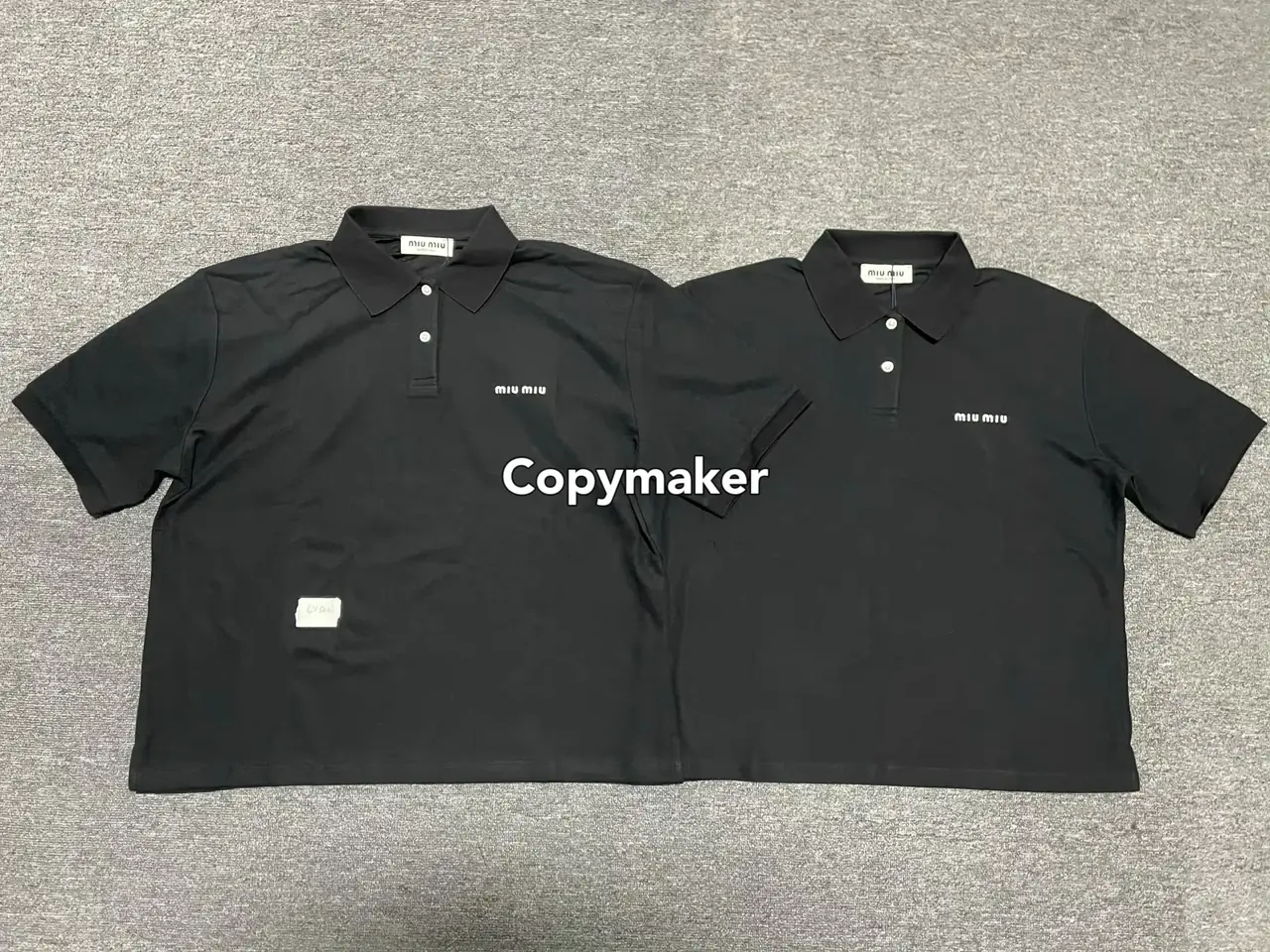 M1U M1U 24SS 繆繆 刺繡字母logo 經典款 素色簡約 Polo衫短袖T恤