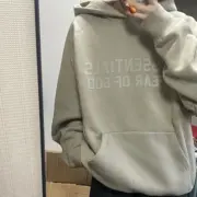 22FW FOG ESSENTIALS 副線 雙logo 植絨 帽T 連帽衛衣 2022 FEAR OF GOD：圖片 6