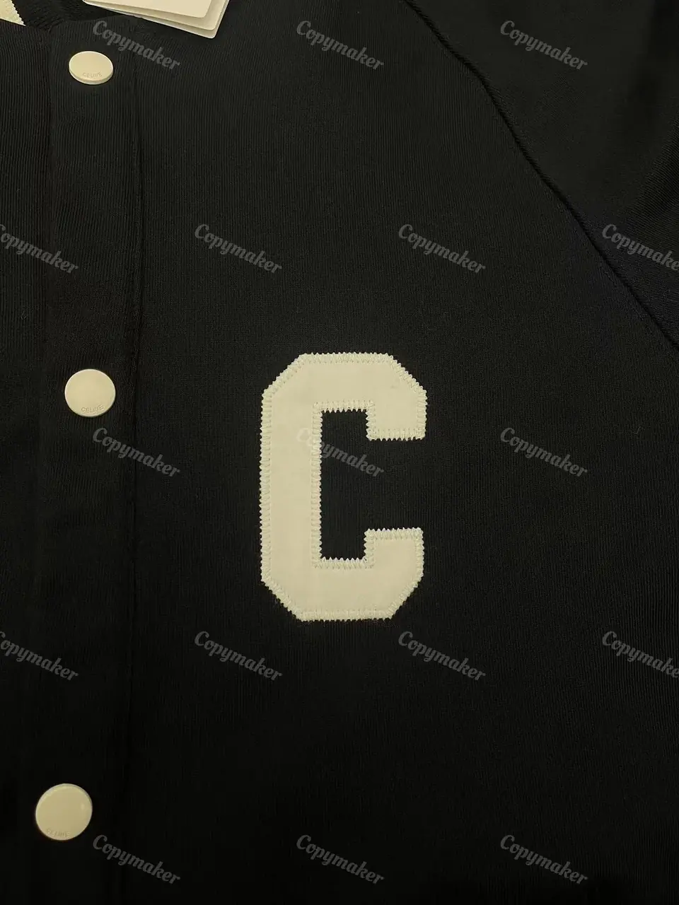 CELIN 22SS 大C字母刺繡logo 經典 棒球外套夾克 羊毛混紡