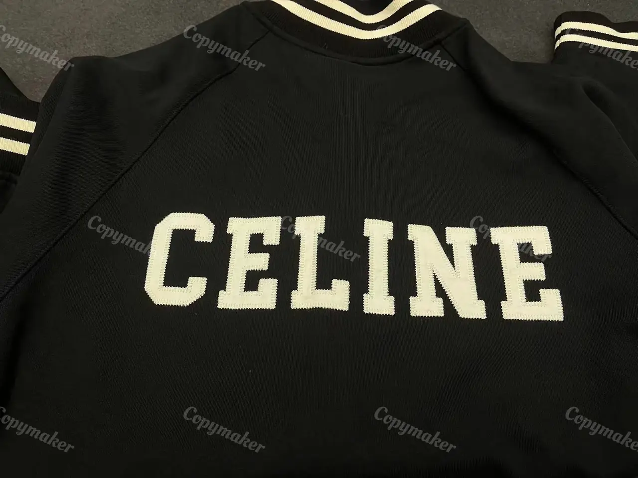 CELIN 22SS 大C字母刺繡logo 經典 棒球外套夾克 羊毛混紡