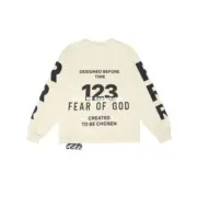 Fear of God x RRR123 聯名 嬰兒 天使 印花 重磅 圓領長袖 T恤：圖片 13