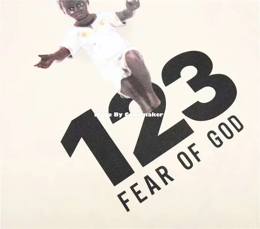 Fear of God x RRR123 聯名 嬰兒 天使 印花 重磅 圓領長袖 T恤