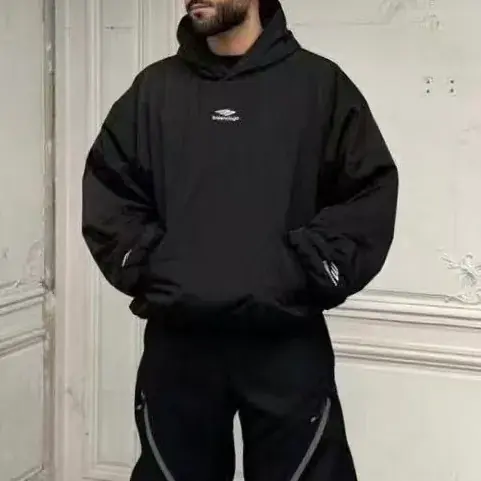 【現貨】巴黎 BLC 24FW 滑雪系列 3B刺繡 防水防風保暖 搖粒絨 套頭衝鋒衣風衣夾克帽T