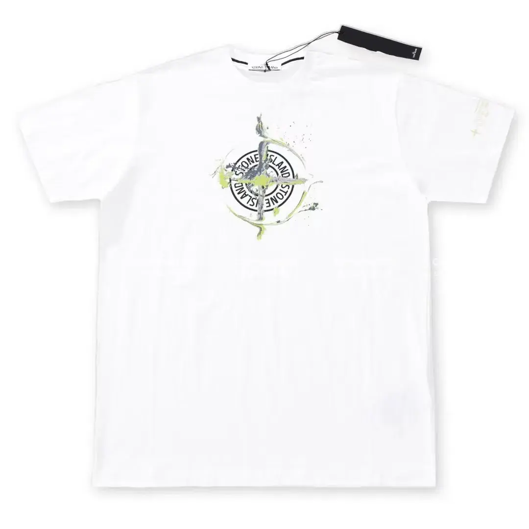 【現貨】STONE ISLAND 21SS 石頭島 溶解水滴潑墨 印花 短袖T恤