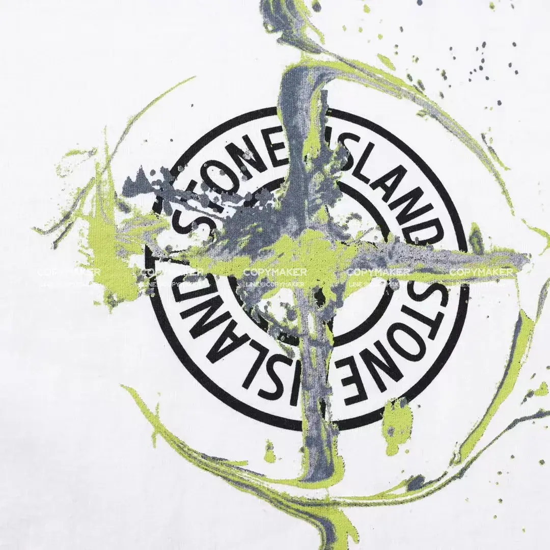 【現貨】STONE ISLAND 21SS 石頭島 溶解水滴潑墨 印花 短袖T恤
