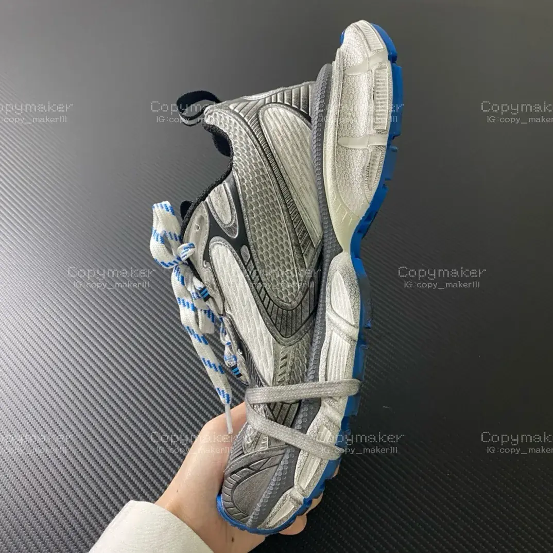 【預售】巴黎 BLC 3XL 時尚復古作舊 增高 老爹鞋 休閒鞋 XXXL 藍銅 白藍