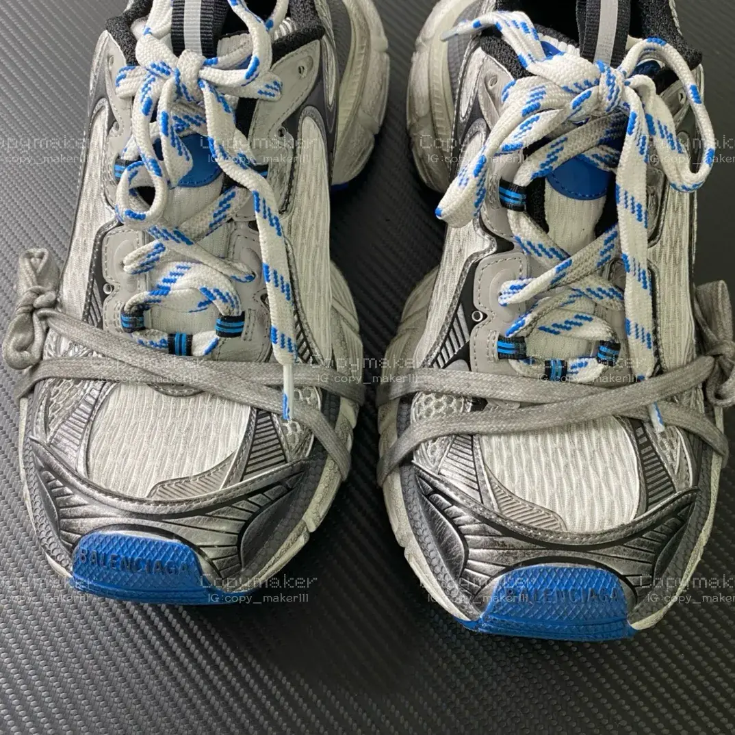【預售】巴黎 BLC 3XL 時尚復古作舊 增高 老爹鞋 休閒鞋 XXXL 藍銅 白藍