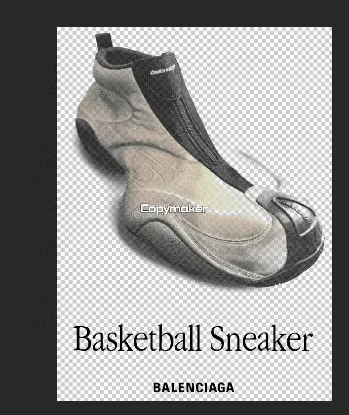 【618新品】【福利回饋】巴黎 BLC 25SS Basketball Sneaker 籃球鞋印花短袖T恤 米色