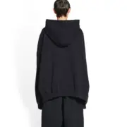 巴黎 BLC 22FW XXXL 水洗 蠟染 褪色 刺繡 帽T 帽衫 衛衣 3XL：圖片 12