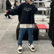 巴黎 BLC 22FW XXXL 水洗 蠟染 褪色 刺繡 帽T 帽衫 衛衣 3XL：圖片 9
