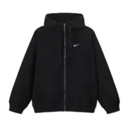 【預售】Sup x NK SS25 聯名 大勾勾鉤子 拉鍊夾克連帽外套 黑色/灰色：圖片 6