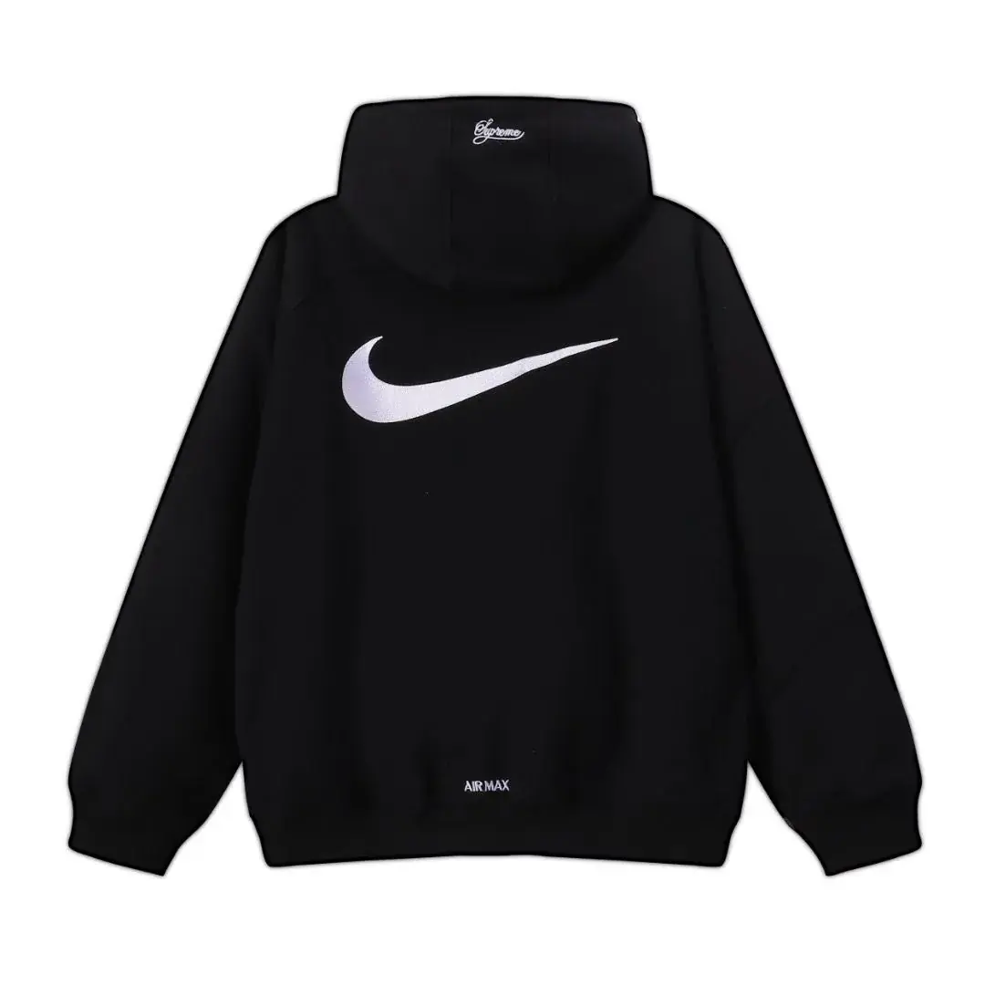 【預售】Sup x NK SS25 聯名 大勾勾鉤子 拉鍊夾克連帽外套 黑色/灰色