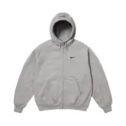 【預售】Sup x NK SS25 聯名 大勾勾鉤子 拉鍊夾克連帽外套 黑色/灰色：圖片 5