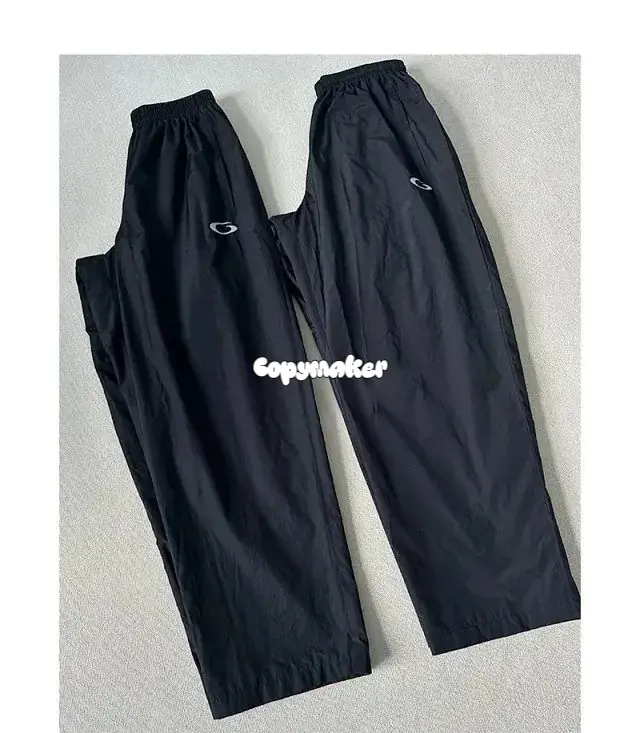 【現貨】巴黎 BLC 25SS Basketball系列 單環循環刺繡 尼龍直筒休閒褲運動褲長褲 Baggy