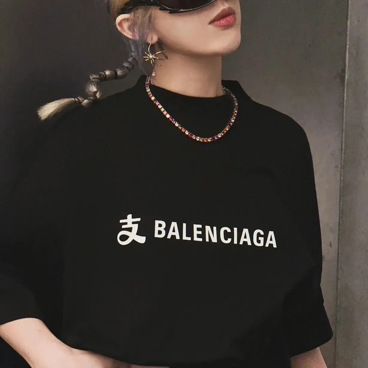 巴黎 BLC x 支付寶 25SS 聯名限量款 雙面字母logo 短袖T恤