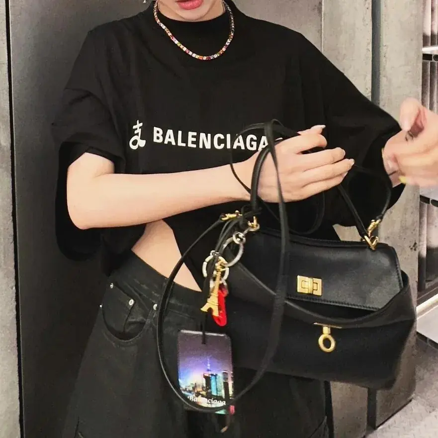 巴黎 BLC x 支付寶 25SS 聯名限量款 雙面字母logo 短袖T恤